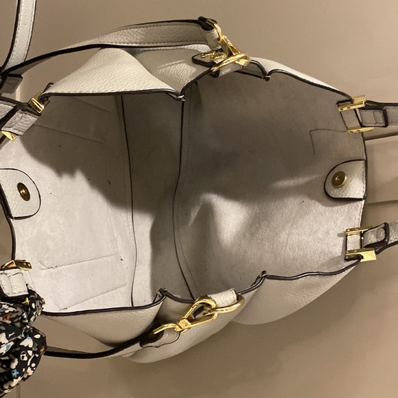 Steve Madden parker tote bag with scarf tie in light blue - Picture 7 of 10